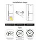 thumbnail image 1 of Cerradura para refrigerador, mini refrigerador, cerradura digital con contraseña, cerraduras de seguridad para gabinetes para niños con adhesivo fuerte, sin perforaciones, 1 of 10