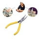 thumbnail image 2 of Jewelry Making Tools Grip Bent Nose Pliers 5 Inch Yellow Flat Jaw For Crafts Hobbyists 1Set, 2 of 4