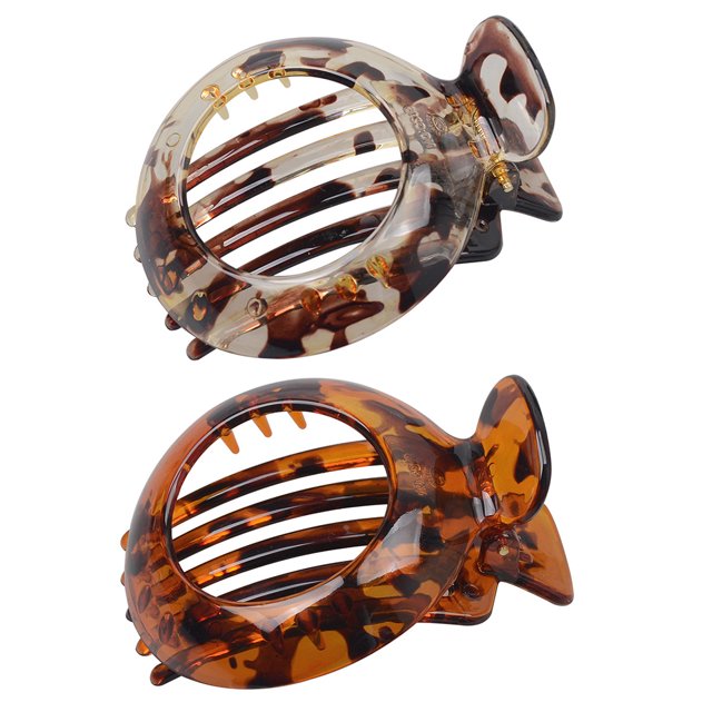 2pcs Cheveux Barrettes Pinces à Cheveux Délicates Épingles à Cheveux Forme Ronde Coiffure de Filles