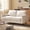 Beige, variant on BedLuxury 68” Studio Loveseat Couch with Wide Armrests, Modern Small Sofa with Wood Legs for Small Space and Living Room, Black