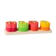 thumbnail image 2 of Juguete de clasificación de frutas hecho de, regalo de rompecabezas, clasificador de formas de motricidad fina, bloques de reconocimiento de colores d, 2 of 9