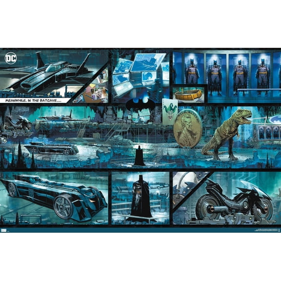 DC Comics Batman - The Batcave Wall Poster, 14.725" x 22.375"