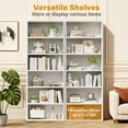 thumbnail image 7 of Homall 6-Shelf Standing Bookcase, Sturdy Storage for Home Office, Living Room,White, 7 of 7