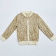 thumbnail image 7 of Xdegoge Girls Sequin Bomber Jacket Sparkly Full Zip Baseball Coat for Toddler, Kids & Teen Party Holiday Jackets with Pockets, 7 of 7
