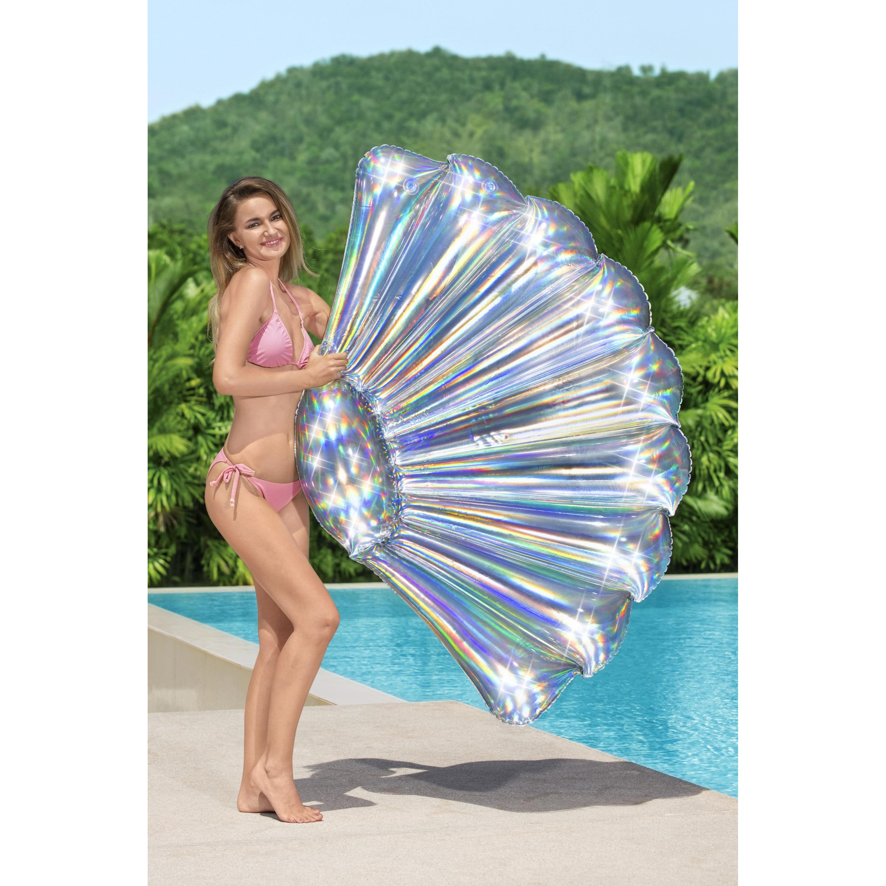 Bestway - H2OGO! 73" Iridescent Shell Pool Lounge