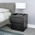 thumbnail image 6 of Boyd Sleep Capri Modern Double Drawer Nightstand, Black, 6 of 8