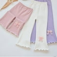 thumbnail image 7 of HuaAngel 4 Pack Girls' Cotton Pants Basic Versatile Pants Sizes 2-7Years, 7 of 7
