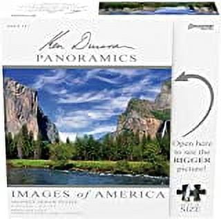 Pressman Images of America 504 Piece Jigsaw Puzzle - Bridal Veil Falls - Ken Duncan Panographs