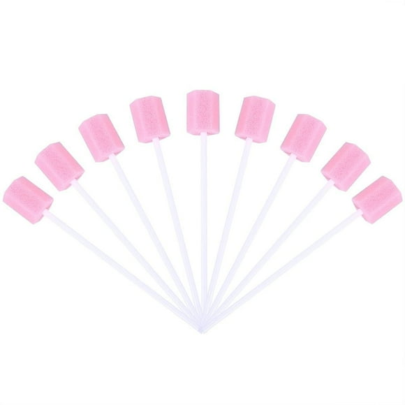 Mouth Sponges Dental Swabs 100pcs Disposable Oral Care Sponge Swab Tooth Cleaning Mouth Swabs