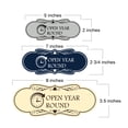 thumbnail image 5 of Designer Open Year Round Sign (Black) - Medium, 5 of 5