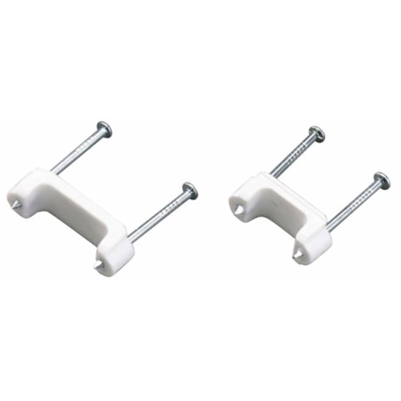 50 Count .75 in. White Insulated Romex Staples