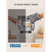 2lb Bread Machine, 12 Presets Bread Maker Gluten-Free Setting, 13 Hour Delay Timer, White