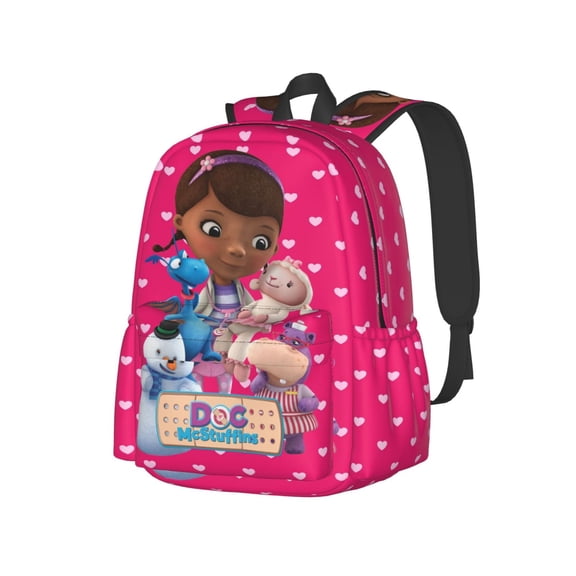 Casual Lightweight Shoulder Daypack Doc Cute McS-tuffin Backpack Knapsack Large Capacity Travel Bag School Outdoor