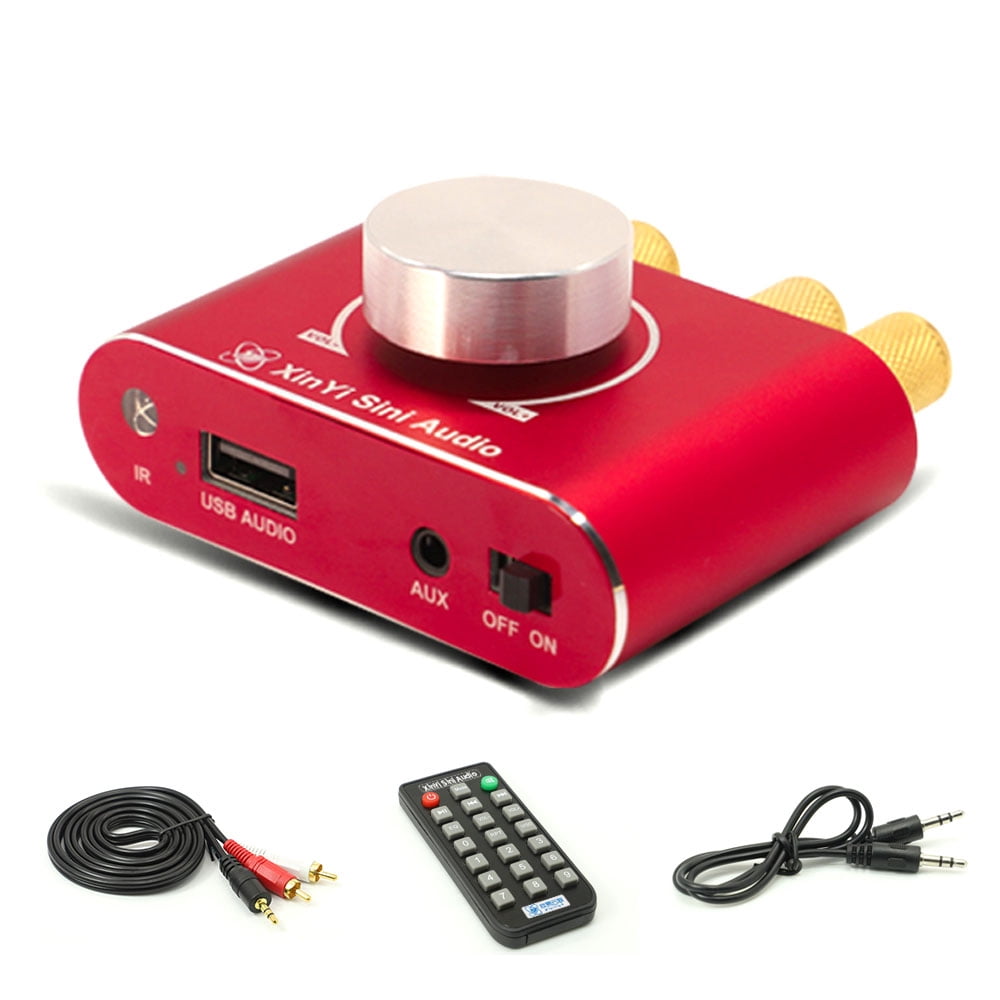 Portable Sound 50W+50W BT 5.1 Wireless Audio Power Amplifier Portable Sound Amplifier Speaker Amp for Car and Home