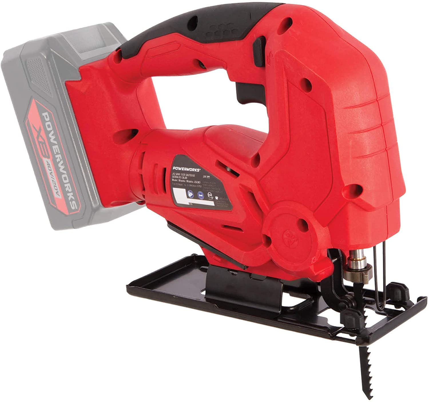 POWERWORKS XB 20 Volt Cordless Jig Saw Battery and Charger Not Included 3600313AZ
