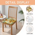 thumbnail image 2 of Sunflower Seat Covers for Dining Room Chairs Set Of 4,Stretch Printed Washable Chair Seat Cover with Elastic Ties and Button,Removable Waterproof Couch Cushion Covers, 2 of 6