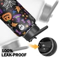 thumbnail image 4 of Halloween Scary Haunted Ghost 32oz Water Bottle with Flip Straw Lid Pumpkin Skull Witch Skeleton Stainless Steel Insulated Mug Gothic Holiday Gift for Adults Teens Men Women, 4 of 4