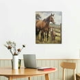 thumbnail image 2 of COMIO Farmhouse Horse Wall Art Horse Pictures Wall Decor Rustic Country Old Barn Canvas Painting Prints Modern Artwork Home Decoration for Bathroom Bedroom Living Room, 2 of 4