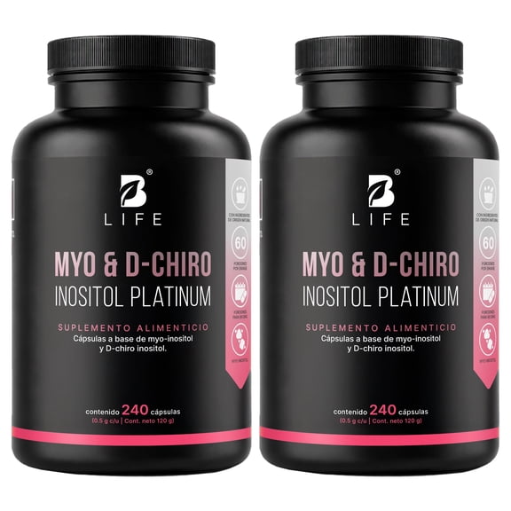 Suplemento alimenticio B life Myo & D-Chiro Inositol Platinum 240 Caps c/u (2 pack)