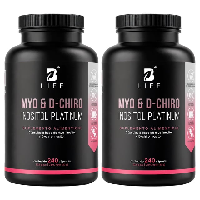 Suplemento alimenticio B life Myo & D-Chiro Inositol Platinum 240 Caps c/u (2 pack)