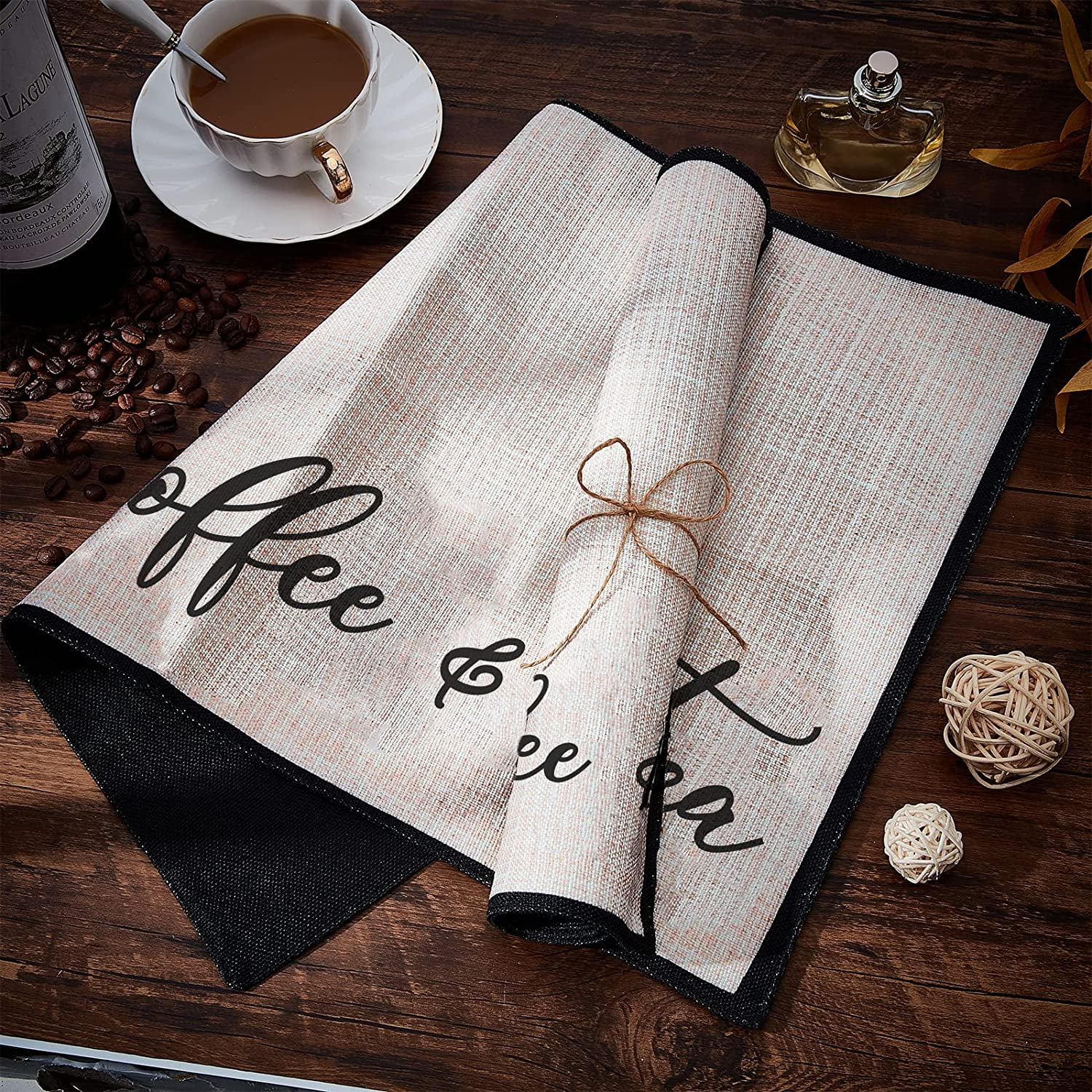 Life is Short, Enjoy Your Coffee Washable Coffee Mat, Coffee Lovers Gift,  Coffee Placemat, Coffee Bar, Coffee Mat, Coffee Decor