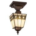 thumbnail image 2 of Meyda Tiffany 139925 Diamond Band Mission 7" Wide Semi-Flush Ceiling Fixture - MultiColor, 2 of 5