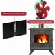 thumbnail image 4 of Fireplace Fan - 5-Blade Heat Powered Wood Stove Fan, Quiet and Eco-Friendly (Christmas), 4 of 5