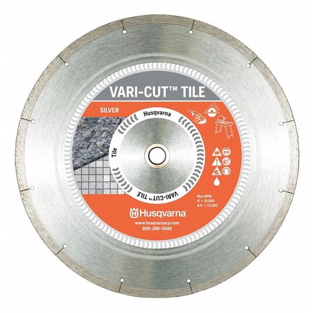 UPC: 0805544794787 | Husqvarna Diamond Saw Blade Blade Dia. 4-1/2 in. Vari-Cut Tile 4.5