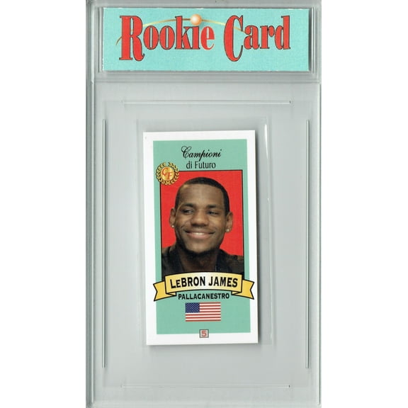 Certified Mint Lebron James 2003 Campioni Di Futuro #5 Rare Red Back Rookie Card