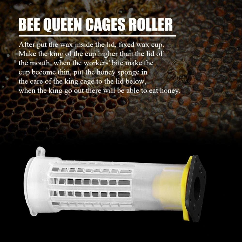 Bee Roller Cages Beekeeping Supplies Bee Queen Cages Roller Beekeeper Tool Equipment Beekeeping Rearing Cup Kit 100PCS 