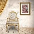 thumbnail image 3 of Grayscale 12x14 Gold Ornate Wood Framed with Double Matting Museum Art Print Titled - Red Texture III, 3 of 4