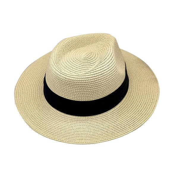 Raindrops Beige Vintage Protective Beach Sun Hat for Women Lightweight Adjustable with Safe Straw Material 100% Durable