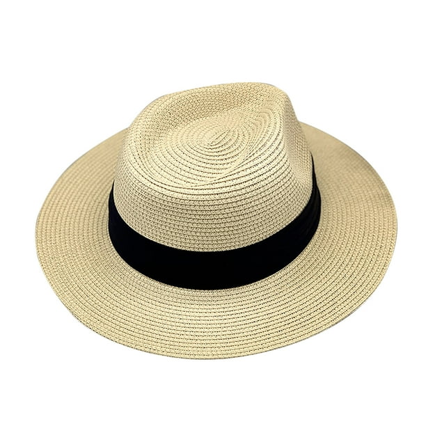 KAKOWELY Sombrero de playa para mujer, sombrero de paja de ala ancha, sombrero de playa para el sol, sombrero de verano para mujer