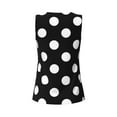 thumbnail image 5 of Sigee Black and White Polka Dot for Women's Workout Tank Top,Running Tank Tops,Sleeveless Gym ClothesMedium, 5 of 8