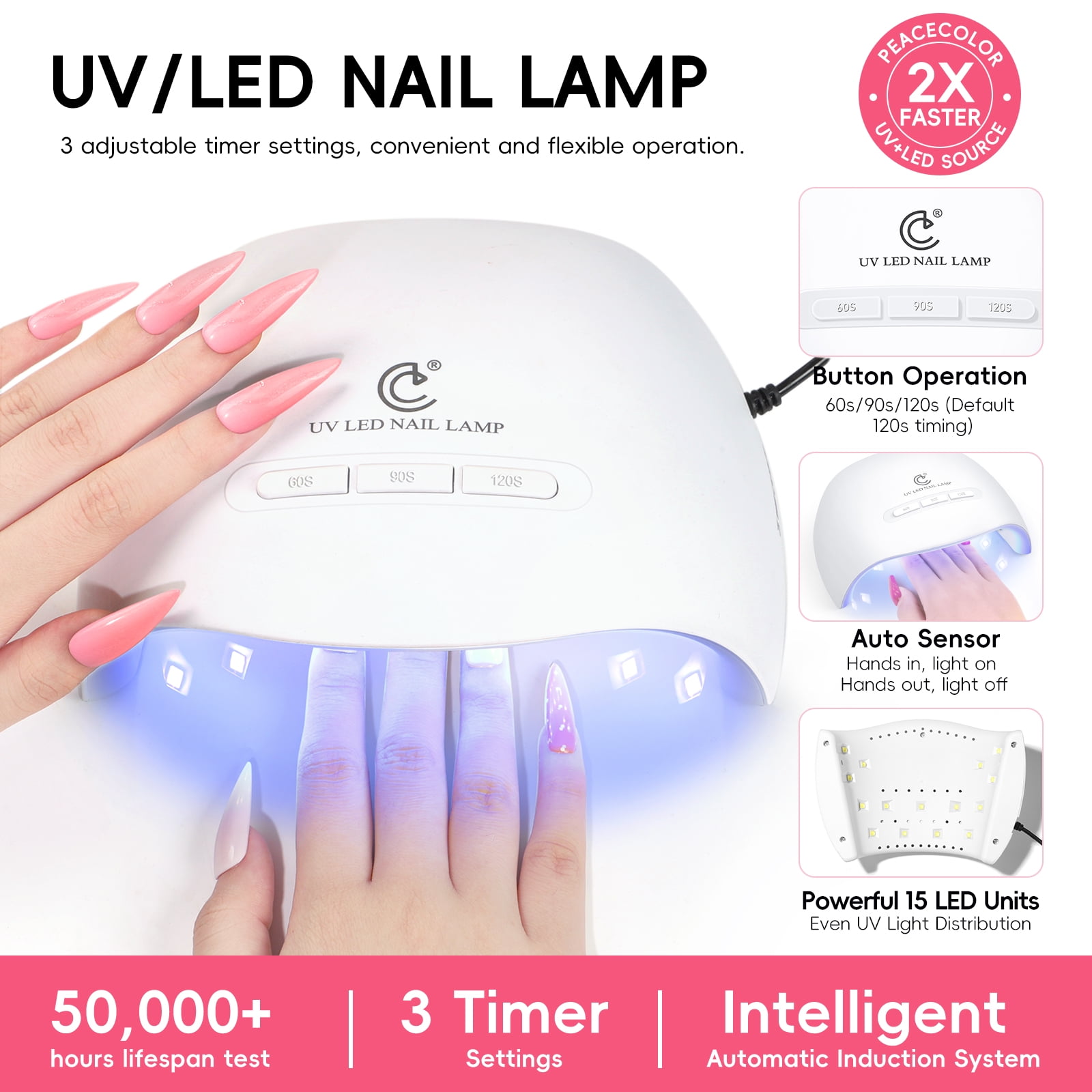 Gel Nail Polish Kit with U V Light Starter Kit 20 Colors Gel Polish Set 5pcs Top Base Coat Glitter Nail Decorations Nail Art French Manicure Kits Gifts for Women