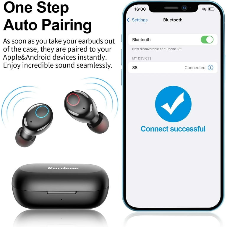 Kurdene bluetooth wireless earbuds hotsell