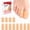 beige, variant on Bukihome 12 PCS Toe Protectors, Silicone Toe Caps to Cushion Toe Blister, Corn, Callus, Hammer Toes,Great for Running, Walking, Stop Toe Pain (White,Multi-Size)