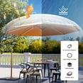 thumbnail image 4 of COSIEST 10ft Patio Umbrella with UV & Waterproof Canopy, 360-Degree Rotation, LED Lights, Outdoor Sun Shade for Patio, Garden, Backyard, or Poolside, 4 of 7