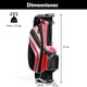 thumbnail image 3 of Costway Bolsa de Golf con Trípode Bolsa de Palos de Golf con 6 Divisores 7 Bolsillos Paragüero Ligera Portátil con Correa para el Hombro, 3 of 9