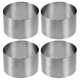 thumbnail image 2 of 4pcs 8*8*5cm Circular Stainless Steel Mousse Ring Cake Cookie Baking Mold Stainless Steel Biscuit Mould for Baking, 2 of 3
