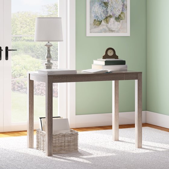 Mainstays Parsons Writing Desk with Storage Drawer, Multiple Finishes