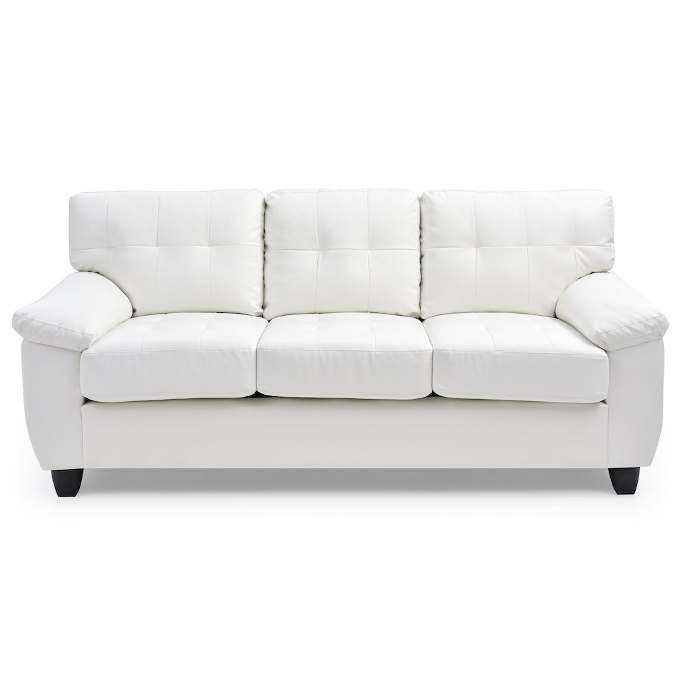 Glory Furniture Gallant Sofa in White Color