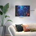 thumbnail image 2 of Logiee Deep Sea Glowing Fishes Print Canvas Wall Art,Canvas Picture Prints with Frame, Wall Art Decorative,Canvas Decorative,Suitable for Living Room Bedroom Office Room 30x40, 2 of 6
