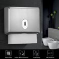 thumbnail image 4 of Wall-mounted Bathroom Tissue Dispenser Tissue Box Holder for Multifold Paper Towels, 4 of 7