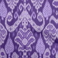 thumbnail image 1 of oneOone Georgette Viscose Violet Fabric Asian Ikat Sewing Craft Projects Fabric Prints By Yard 42 Inch Wide, 1 of 1