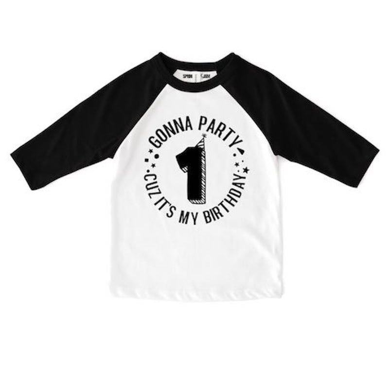 1st birthday baseball shirt
