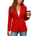 thumbnail image 2 of Blazers for Women Business Casual Long Sleeve Lapel Open Front Suit Jacket Work Office Blazer Trendy Suit Jacket with Pockets, 2 of 7