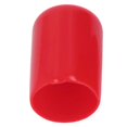 thumbnail image 2 of Lot de 100 embouts de protection ronds en PVC, flexibles et ignifuges, pour filetage de vis, rouge, 12 mm, 2 of 4