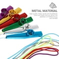 thumbnail image 2 of Miangastore 6 pcs Practical Metal Kazoo with Hanging Ropes Educational Toys (Assorted Color), 2 of 9