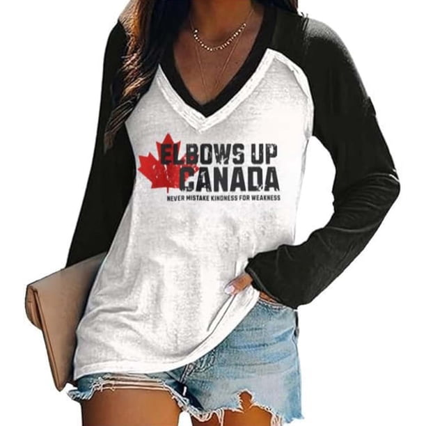 MHFRRA Camiseta Informal Holgada de Manga Larga con Cuello En V para Mujer, Suave y Cómoda, para Uso Diario Negro